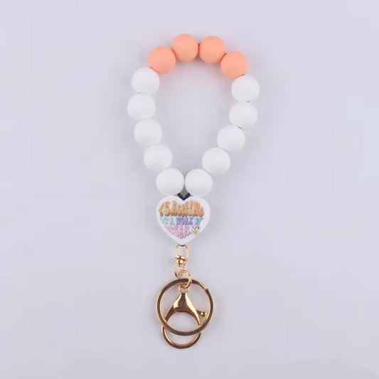Silicone Bracelet Keychain - Teacher & Nursing - PREORDER 5/6-5/9