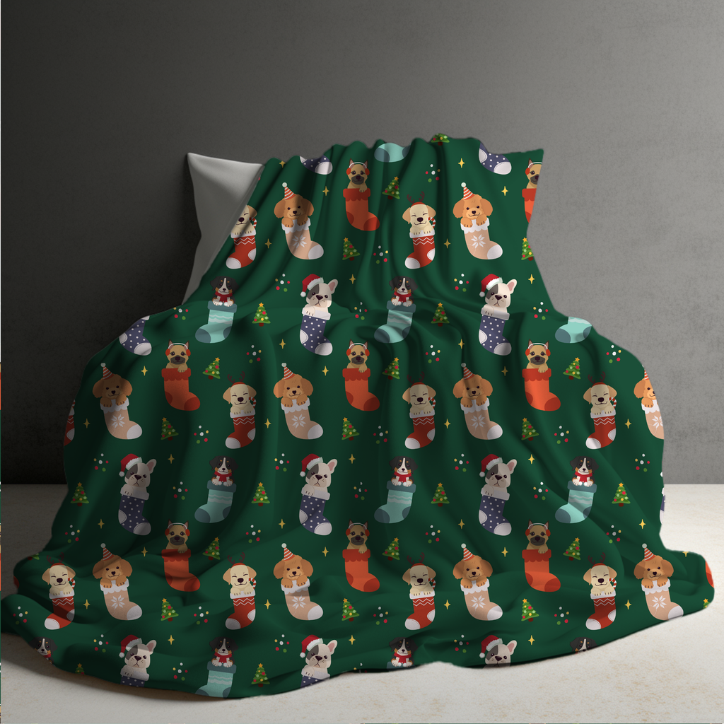 Blanket - Christmas - Dog Stocking - PREORDER