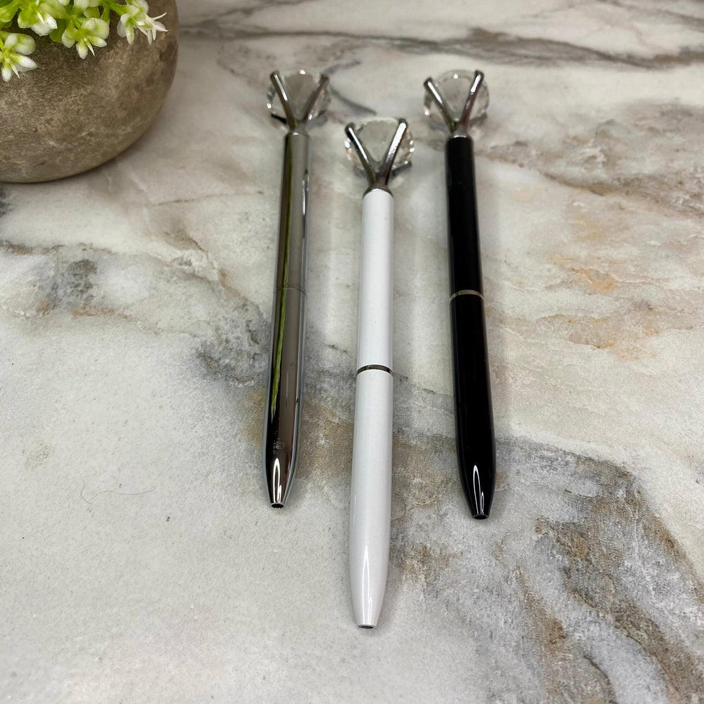 Pen - Diamond Metal Silver Mix