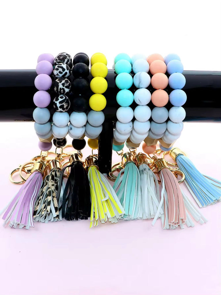 Silicone Bracelet Keychain - Solids - PREORDER 5/6-5/9