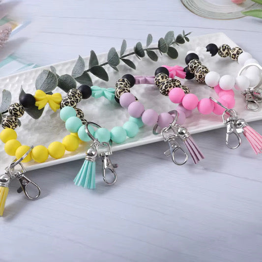 Silicone Bracelet Keychain - Bow - PREORDER 5/6-5/9
