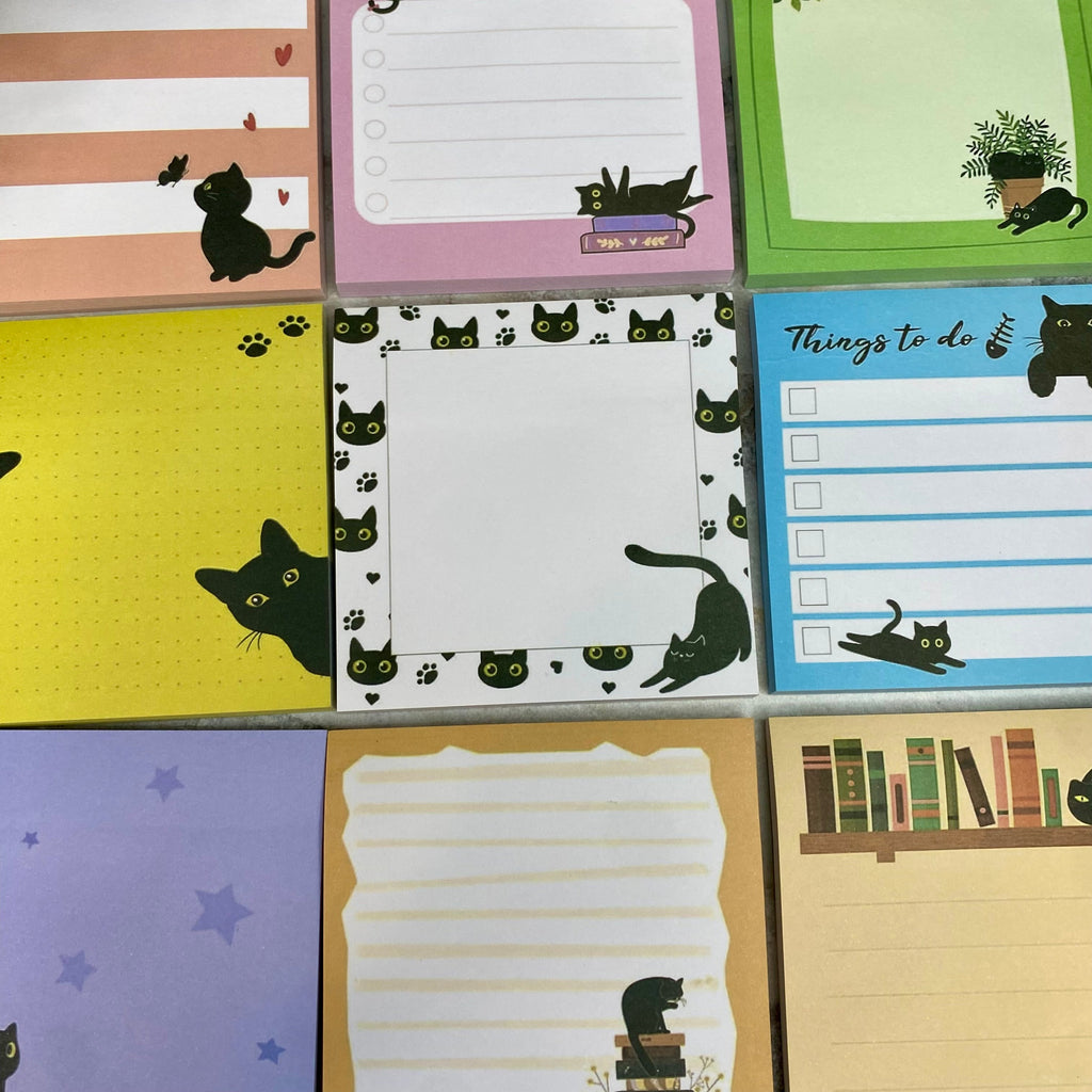 Sticky Notes - Black Cats