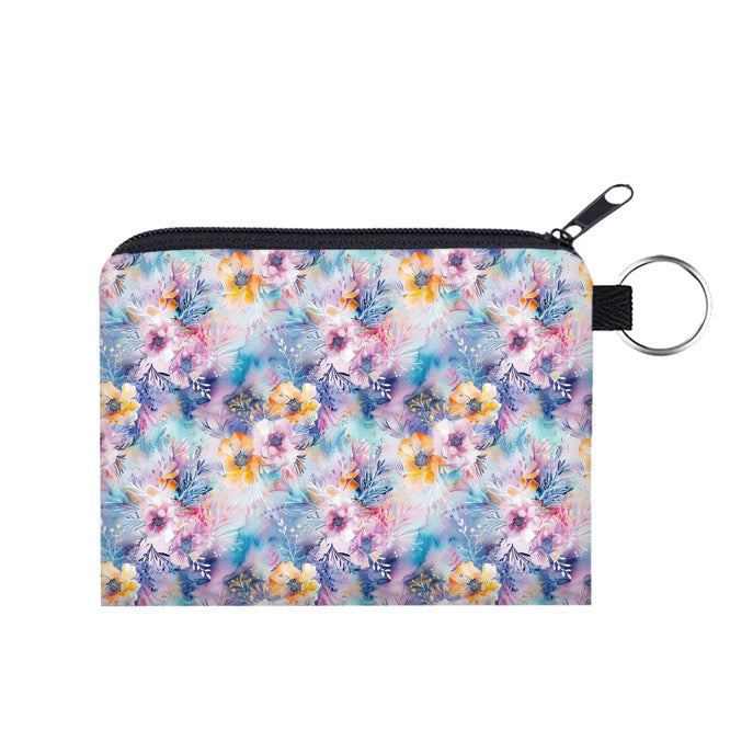 Mini Pouch - Floral Pastel Sketch