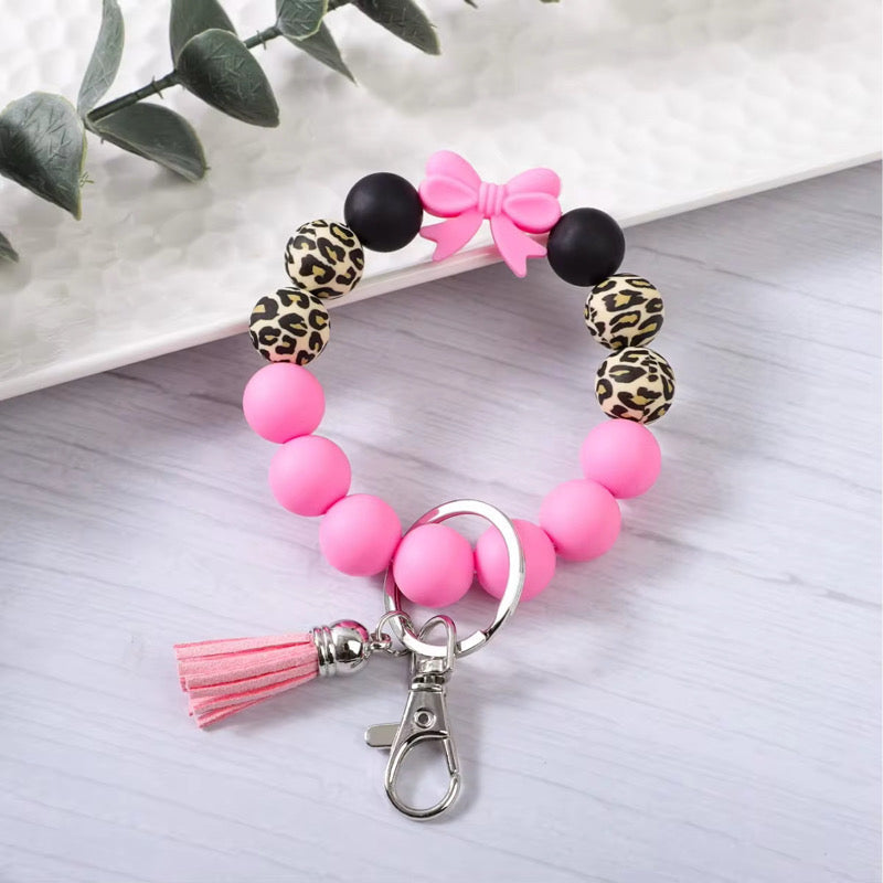 Silicone Bracelet Keychain - Bow - PREORDER 5/6-5/9