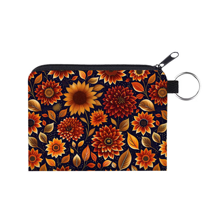 Mini Pouch - Moody Crimson Floral