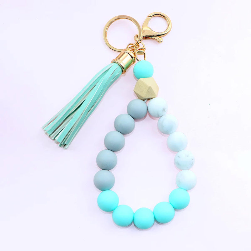 Silicone Bracelet Keychain - Solids - PREORDER 5/6-5/9