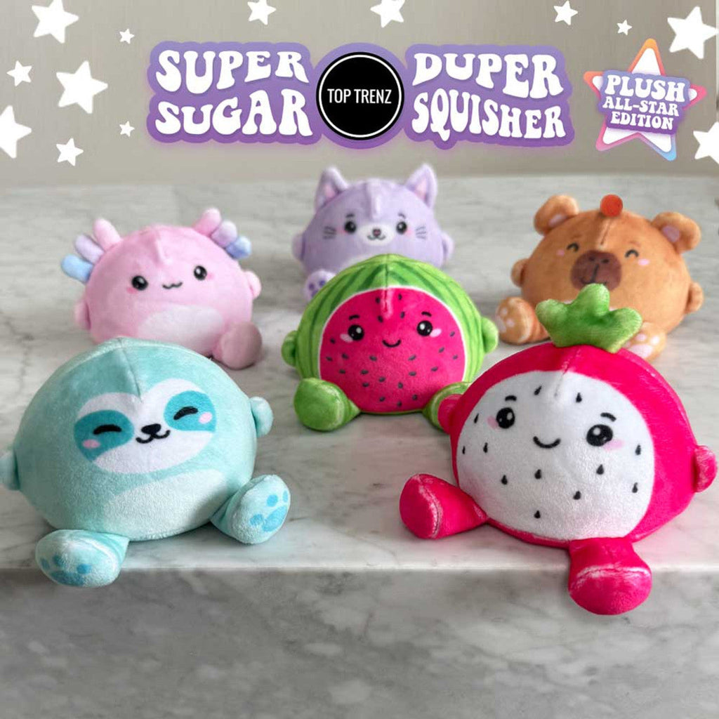 Plush Super Duper Sugar Squisher Toy - All-Star Edition