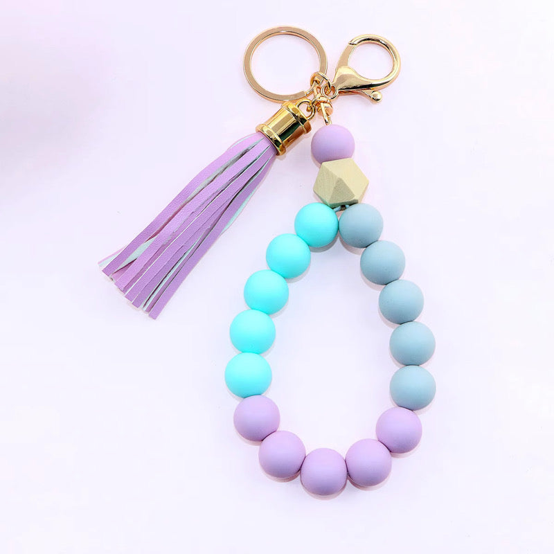 Silicone Bracelet Keychain - Solids - PREORDER 5/6-5/9