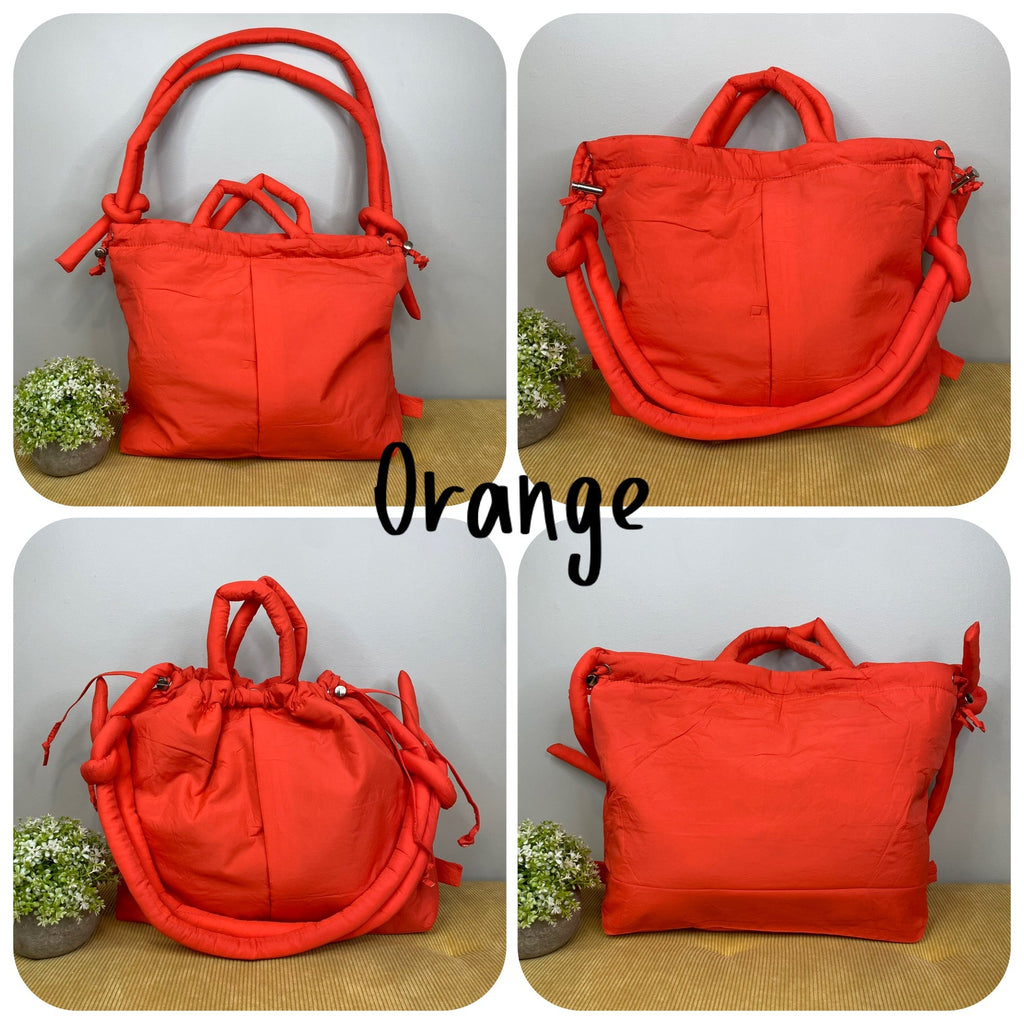 Stevie - Nylon Puff Tote & Backpack