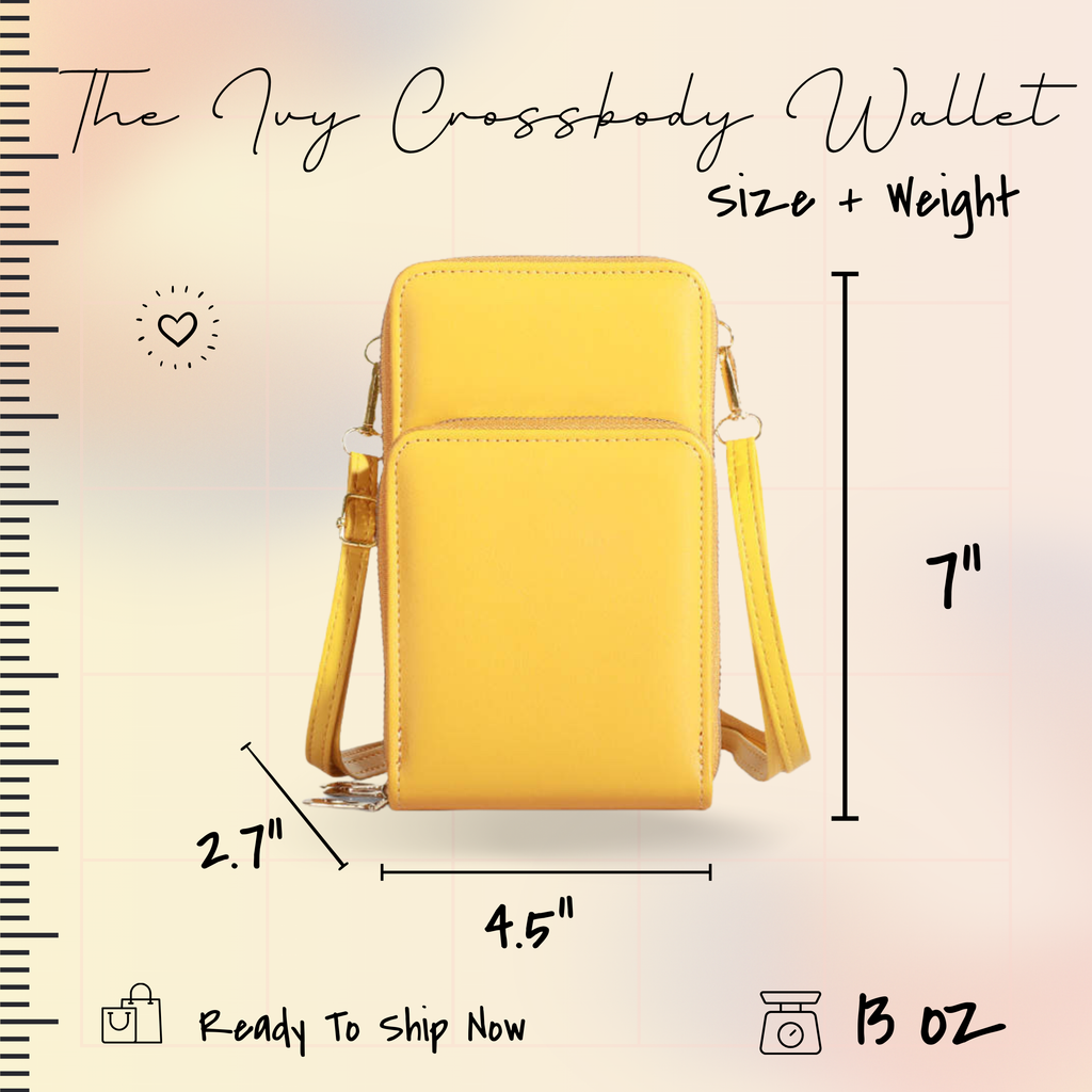 Ivy Crossbody Wallet + Purse - Medium Pink