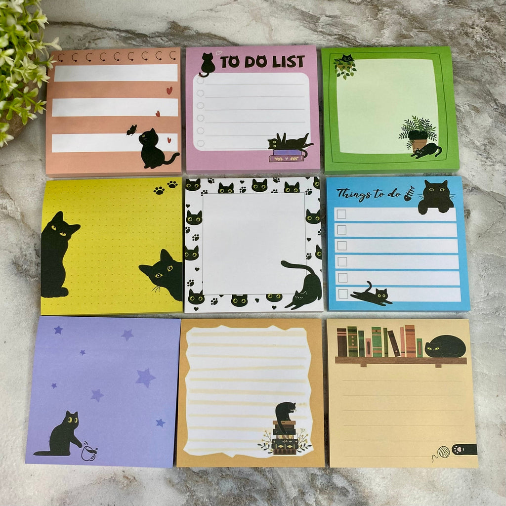 Sticky Notes - Black Cats