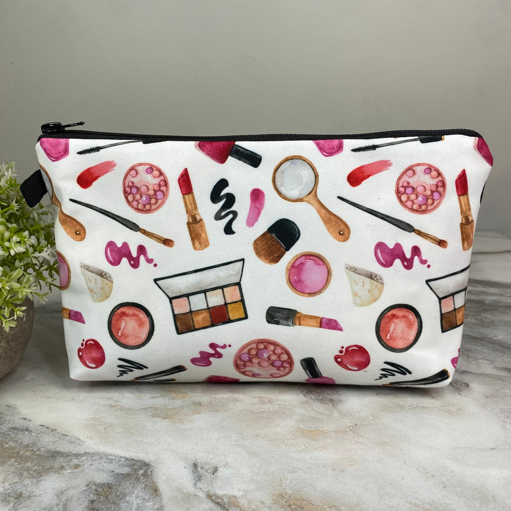 Pouch - Makeup Lipstick Eye Shadow on White