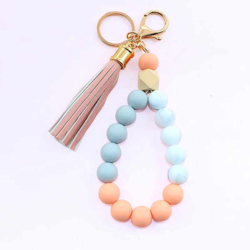 Silicone Bracelet Keychain - Solids - PREORDER 5/6-5/9
