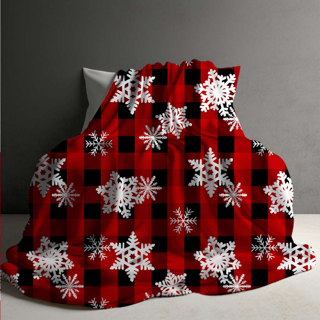Blanket - Christmas - Snowflake Plaid - PREORDER