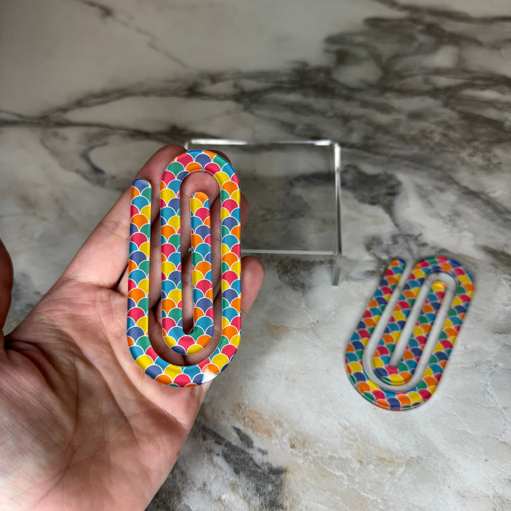Jumbo Paperclip - Mermaid Rainbow
