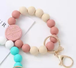 Silicone Bracelet Keychain - Designs- PREORDER 5/6-5/9