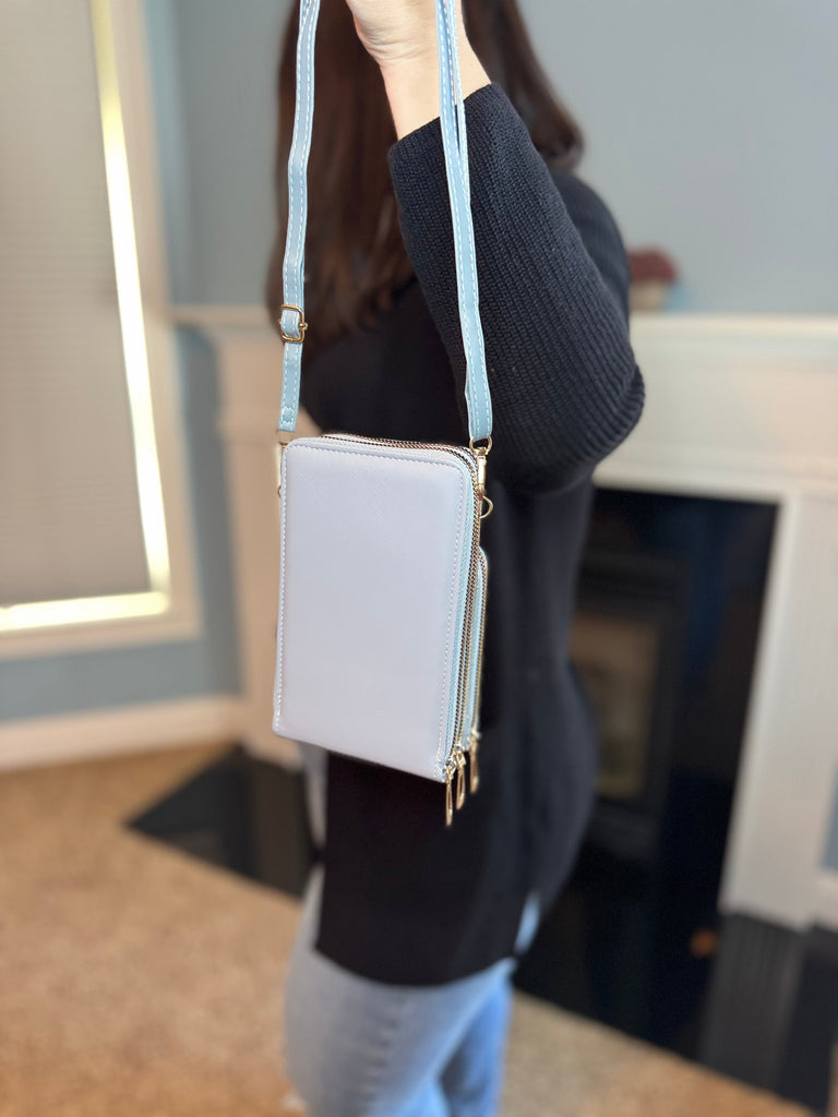 Ivy Crossbody Wallet + Purse - Medium Pink