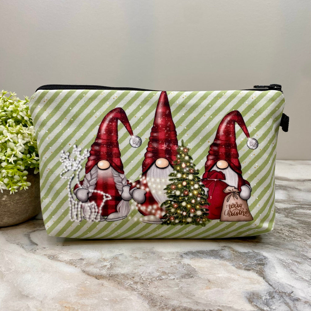 Pouch - Christmas - Gnome Plaid Stripe