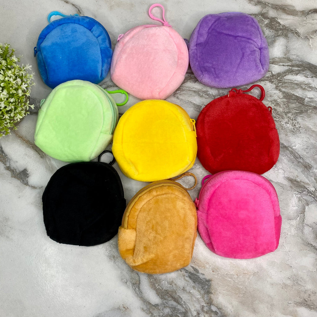 Coin Pouch Keychain - Velour Mix