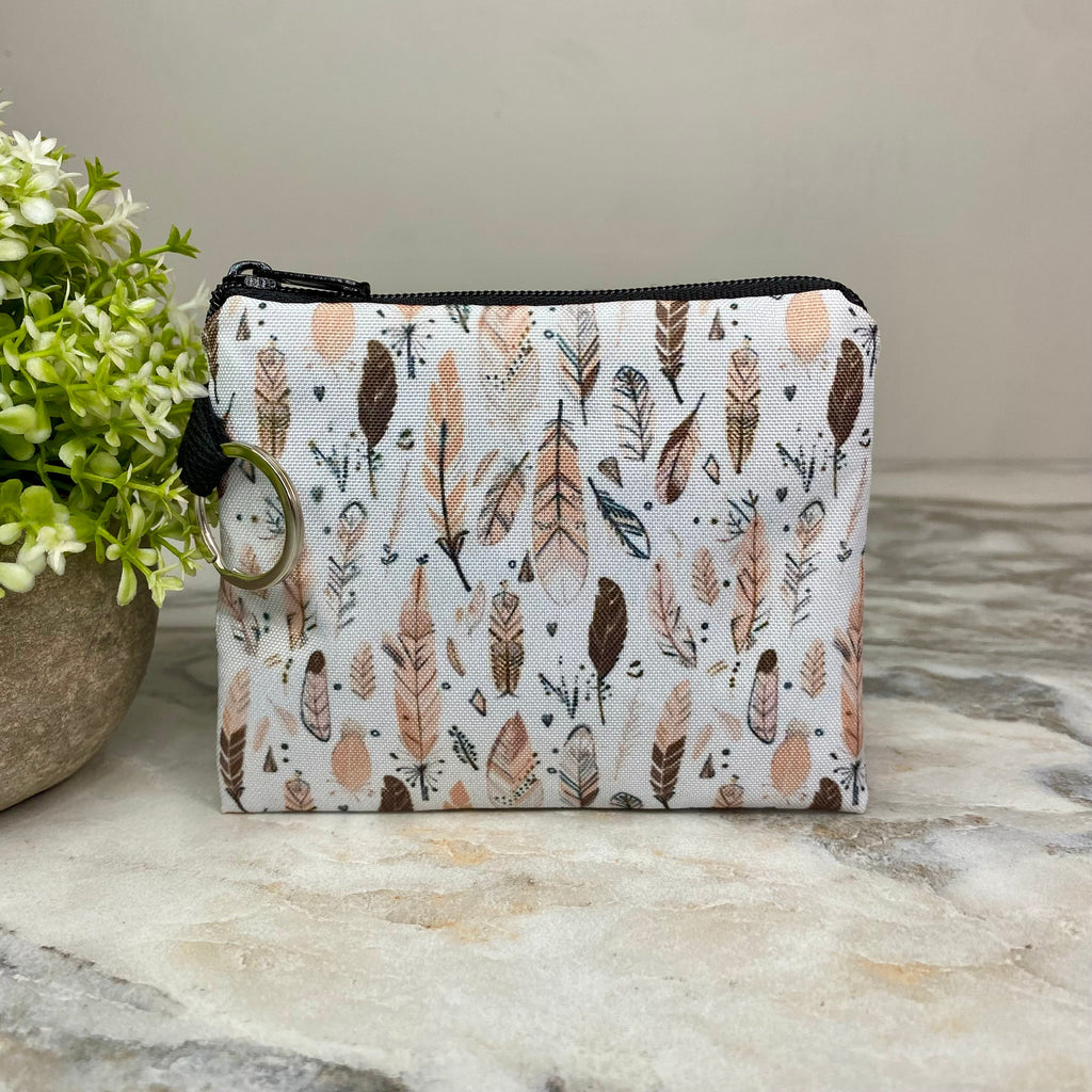 Mini Pouch - Feathers Tan