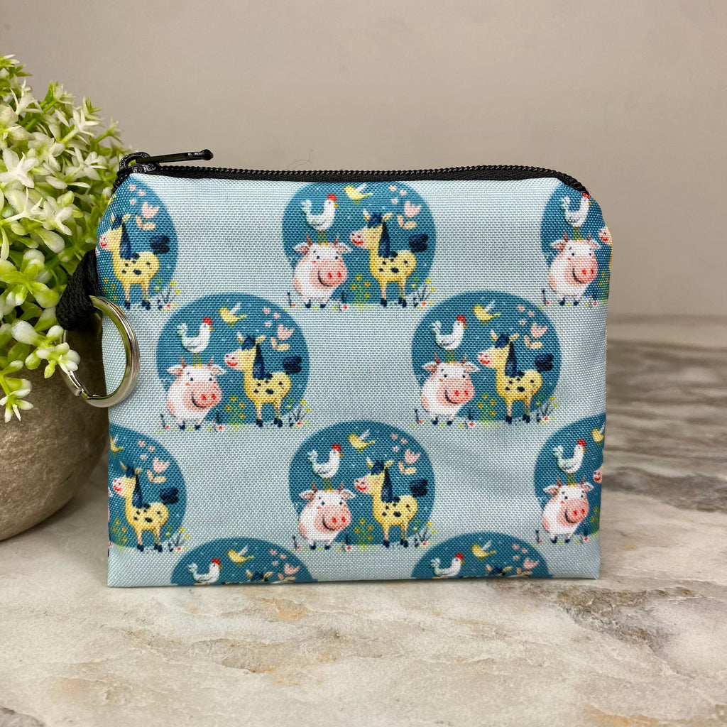 Mini Pouch - Farm Animals Circle
