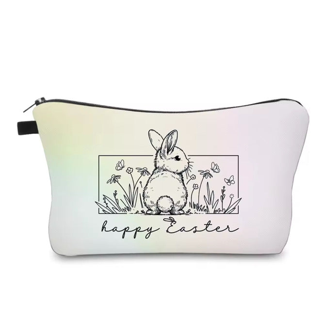 Pouch - Easter - Happy Easter Bunny Garden