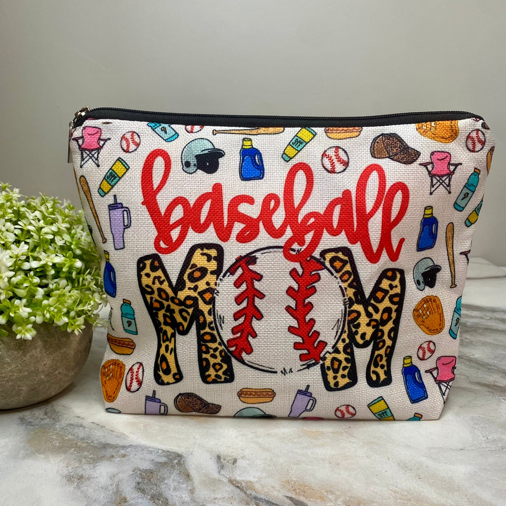 Canvas Pouch XL - Baseball Mom