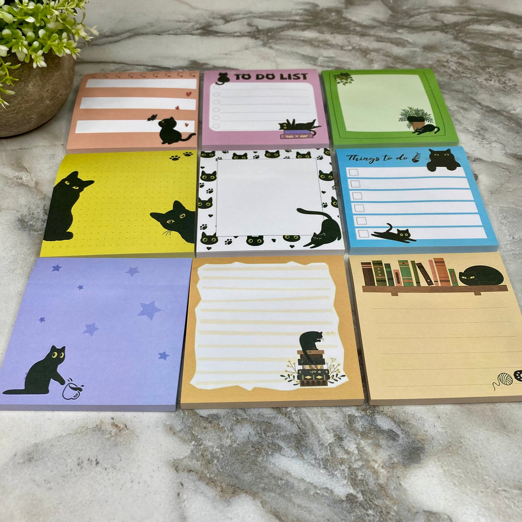 Sticky Notes - Black Cats