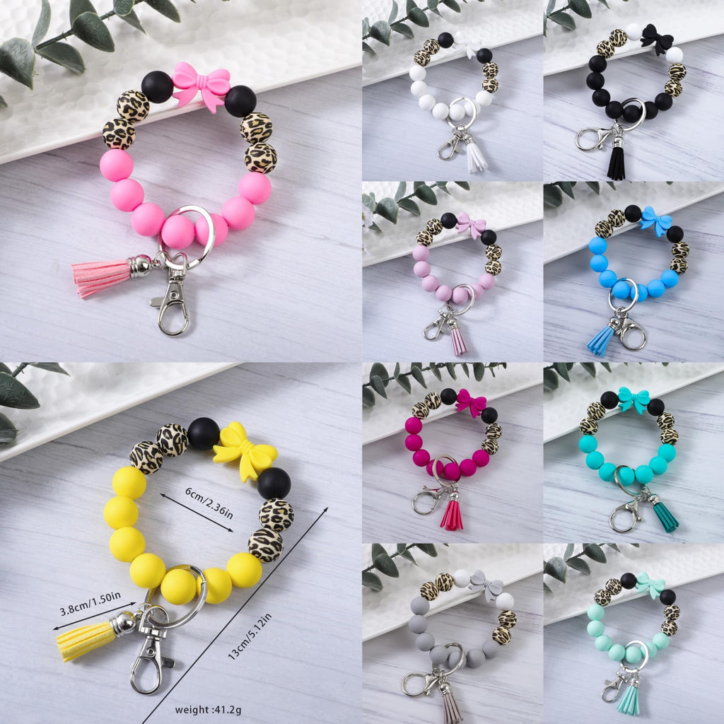 Silicone Bracelet Keychain - Bow - PREORDER 5/6-5/9