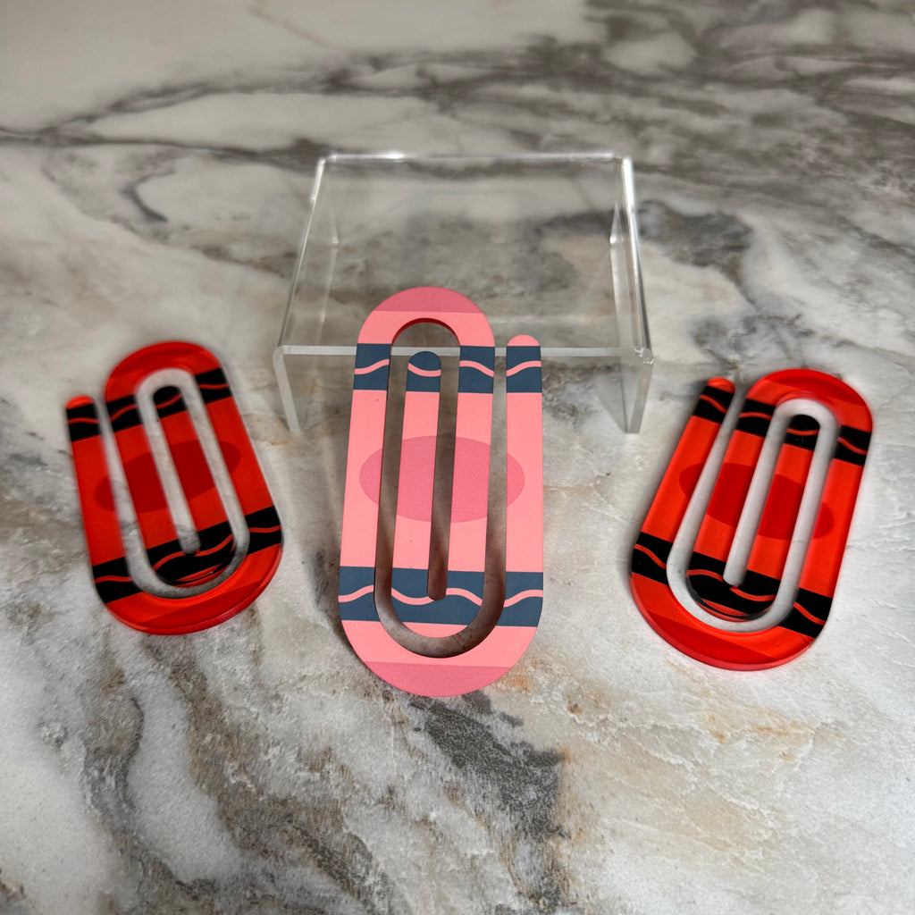 Jumbo Paperclip - Red Crayon