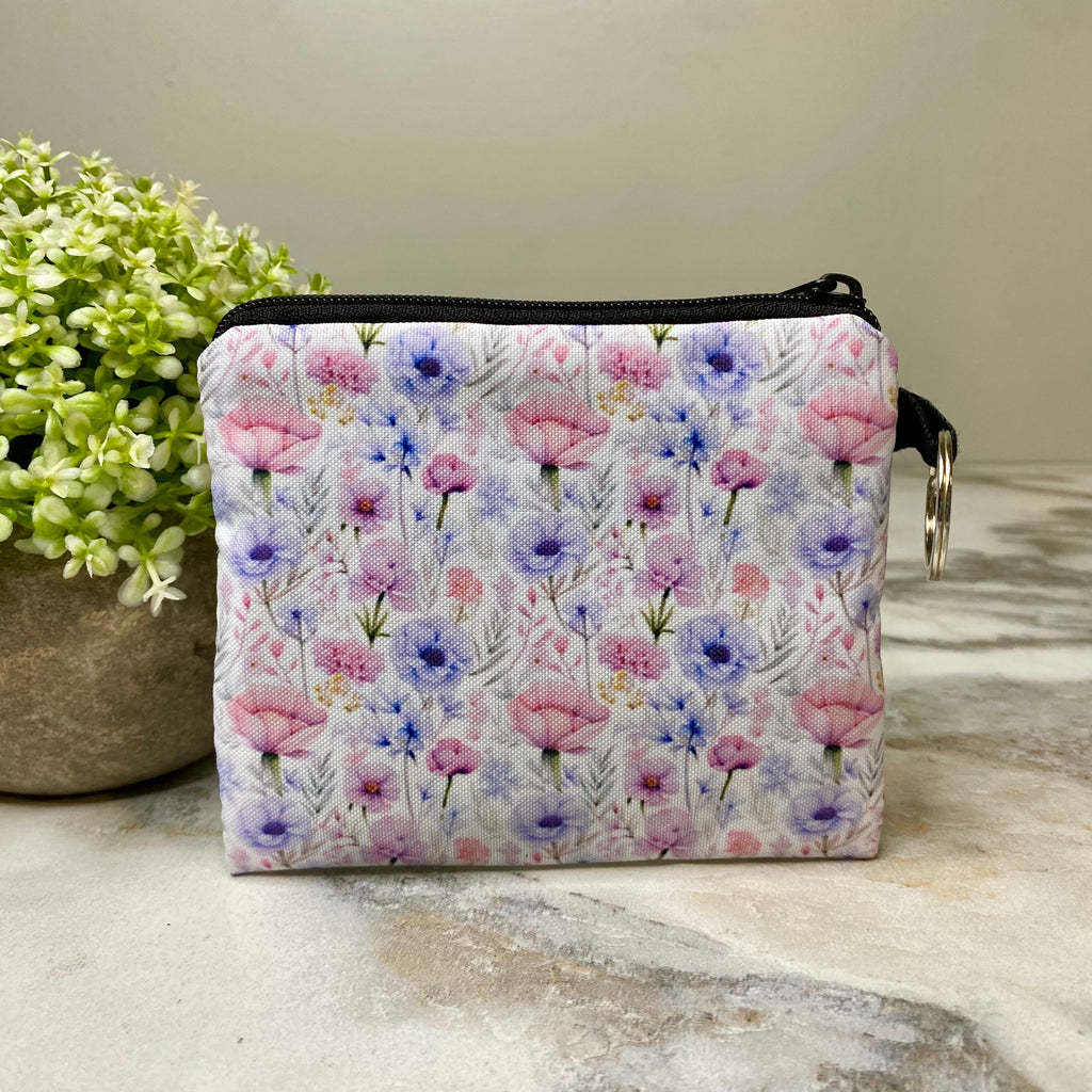 Mini Pouch - Floral Lavender Pink