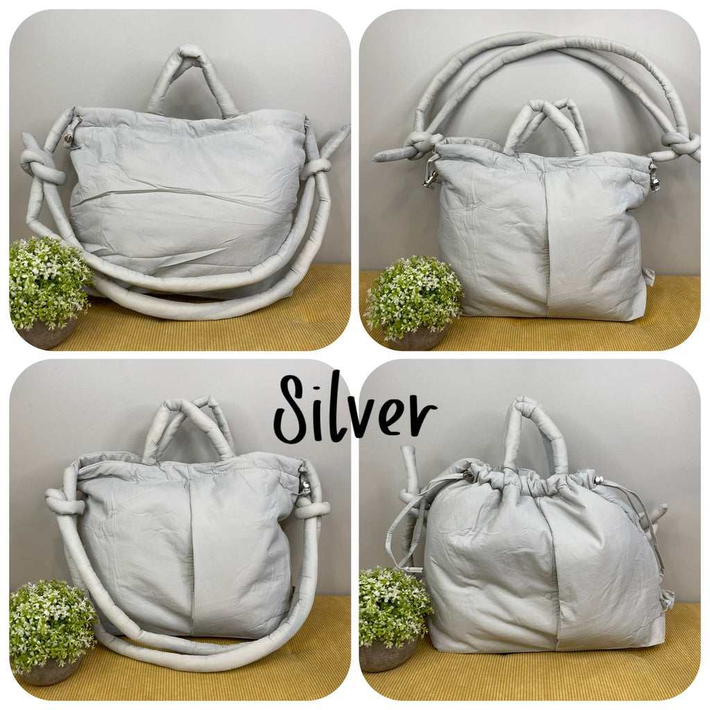 Stevie - Nylon Puff Tote & Backpack