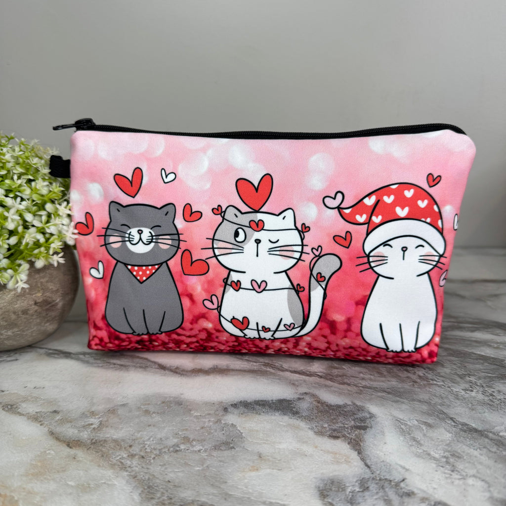 Pouch - Heart Cats