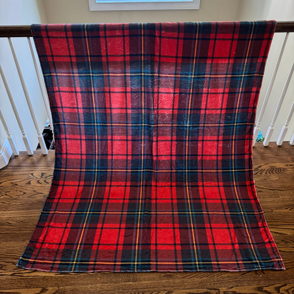 Blanket - Christmas - Red Plaid - PREORDER