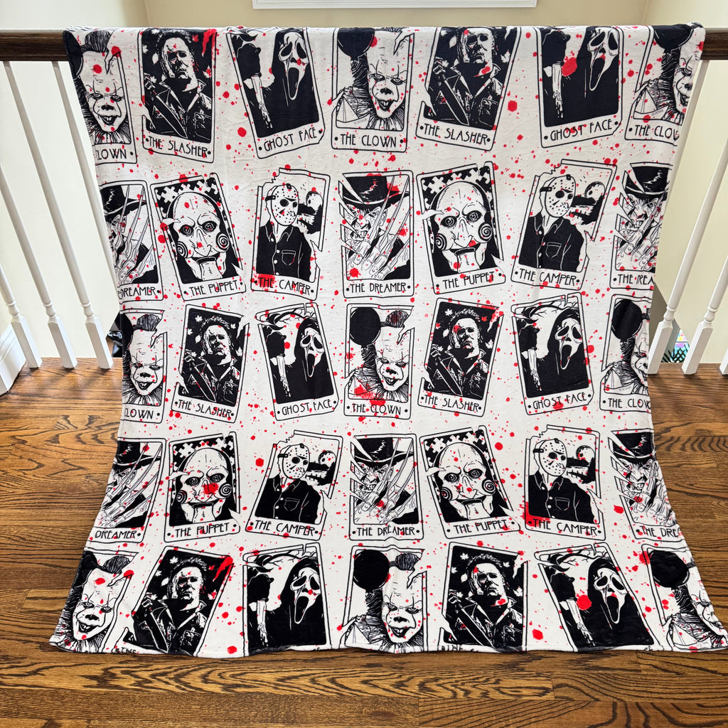 Blanket - Blood Splatter Tarot Card
