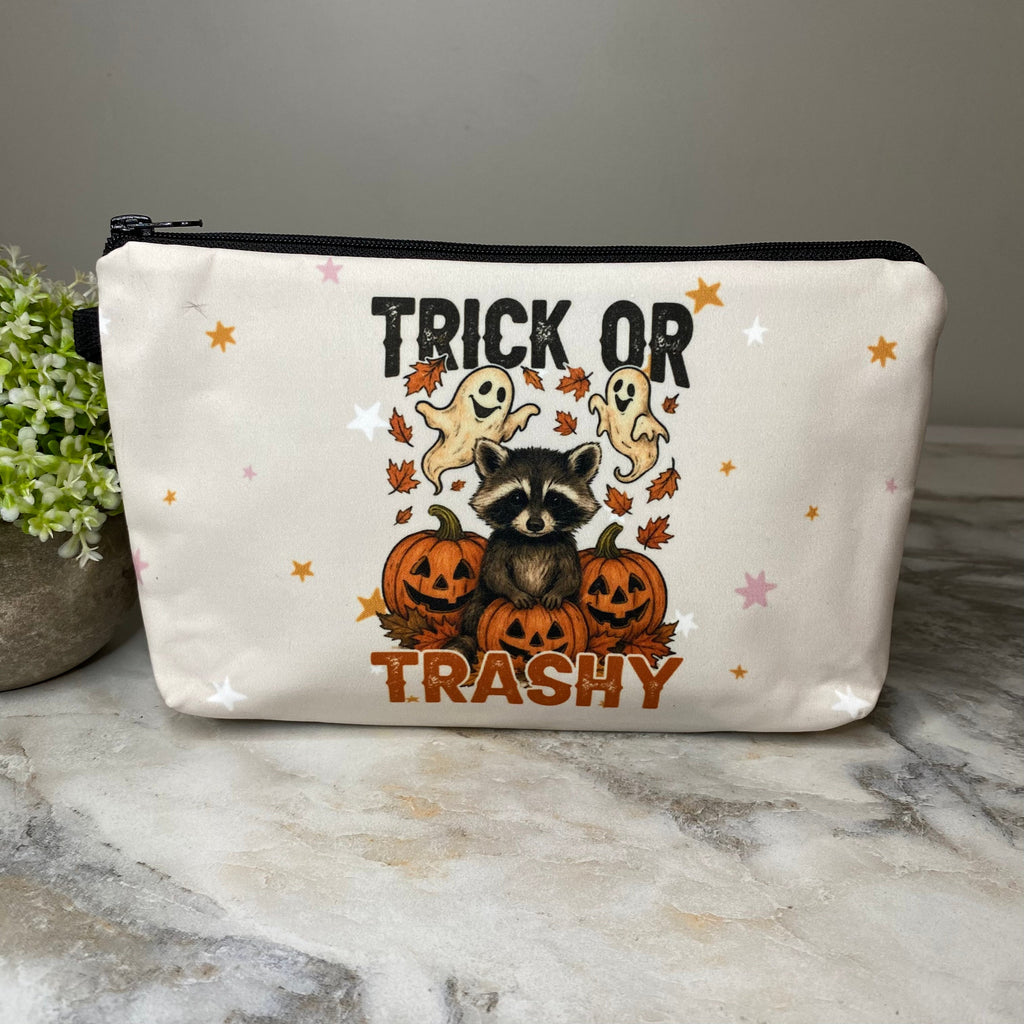 Pouch - Halloween Fall - Trick Or Trashy Raccoon
