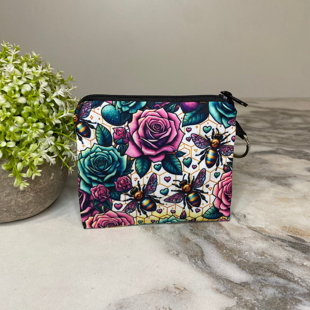 Mini Pouch - Spray Paint Bee Rose