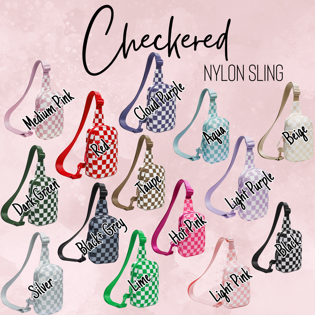 Checkered Nylon Sling - PREORDER