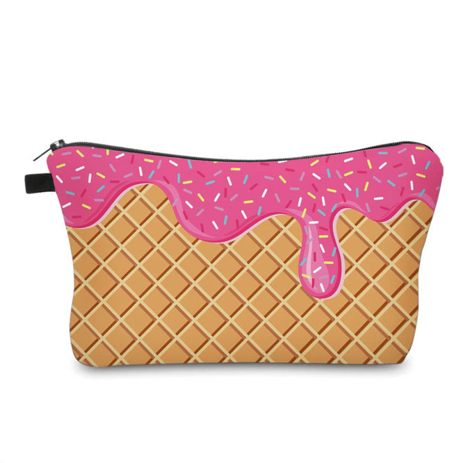 Pouch - Ice Cream Cone Hot Pink - PREORDER