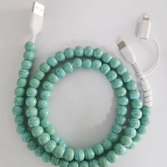 Charging Cord - NEW Beaded - PREORDER