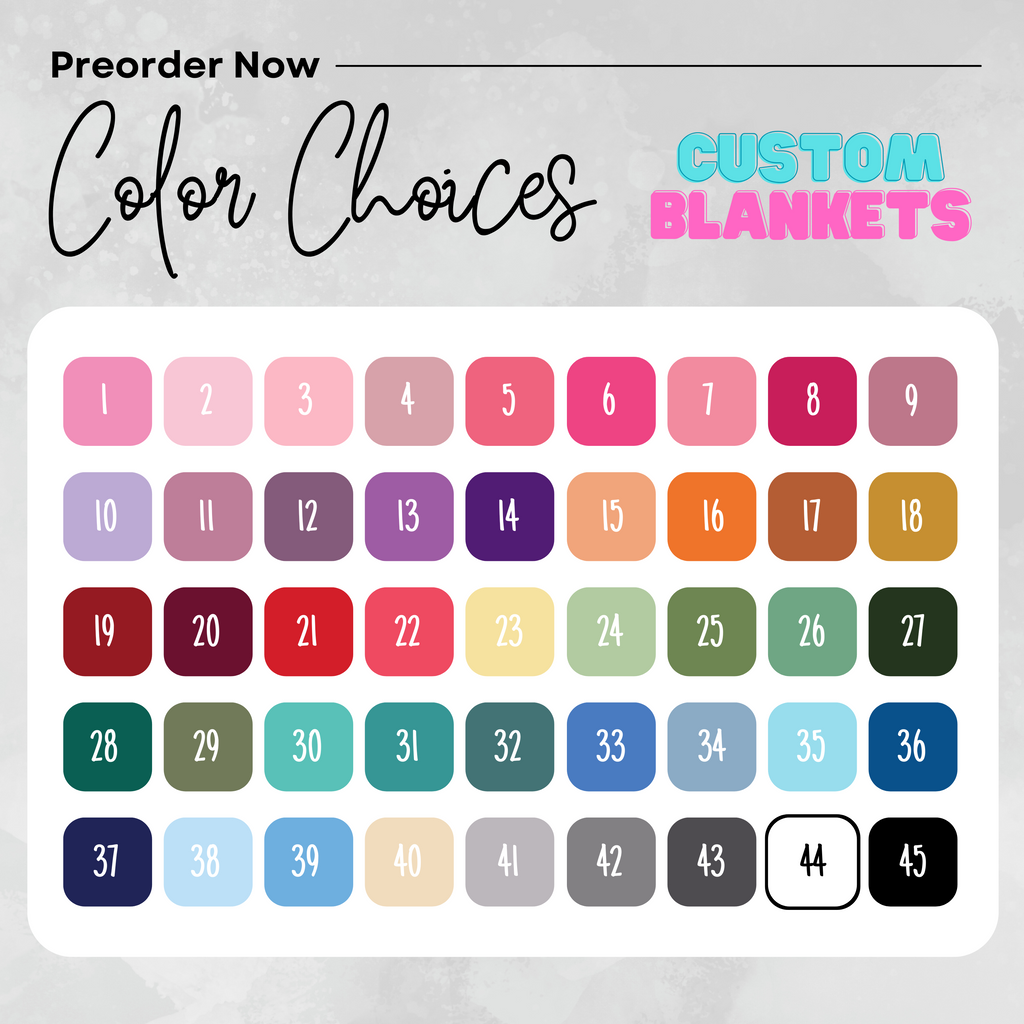 Custom Blanket - PREORDER - Closes 5/6