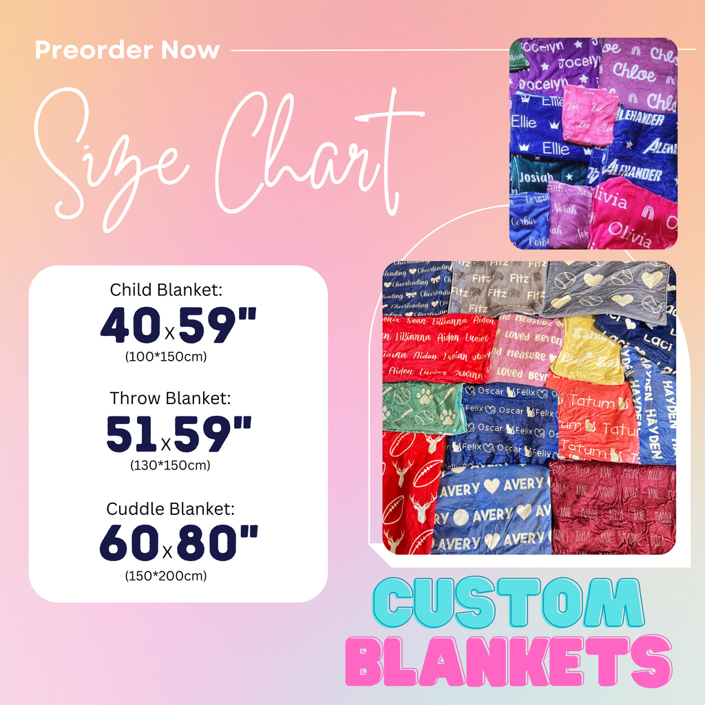 Custom Blanket - PREORDER - Closes 5/6
