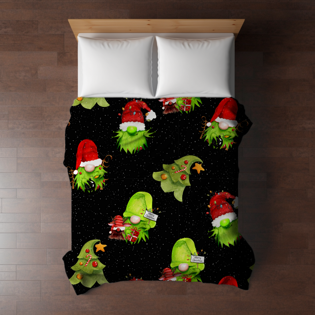 Blanket - Christmas - Green Gnome - PREORDER