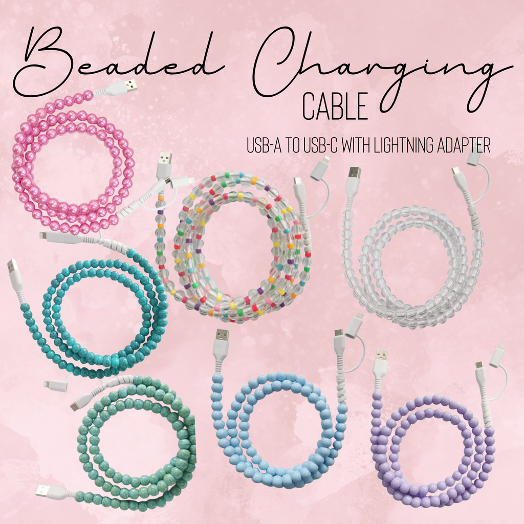 Charging Cord - NEW Beaded - PREORDER