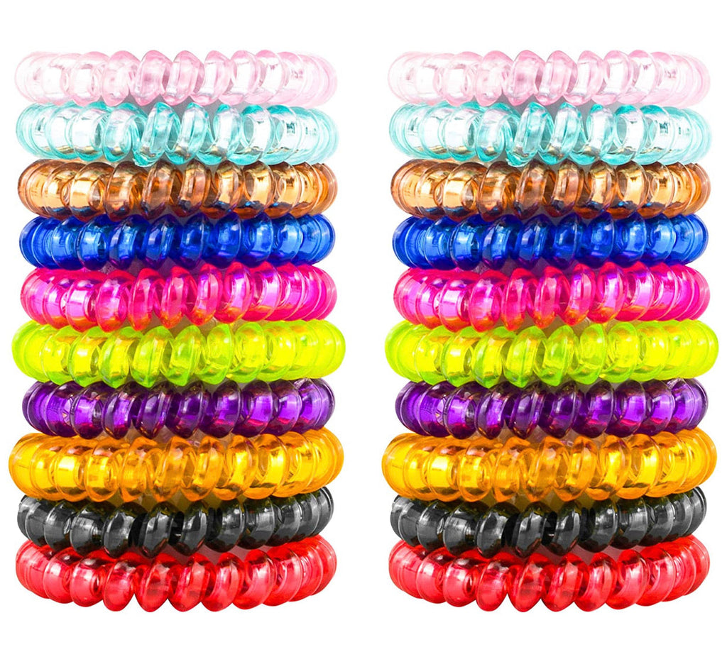 Spiral Coil Hair Tie - Solid Glossy